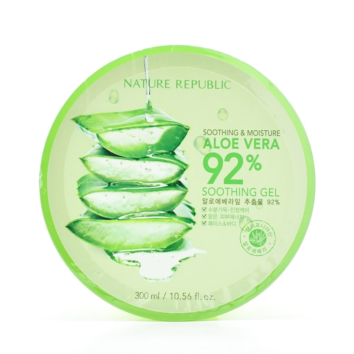 xhel aloe vera Nature Republic Soothing & Moisture Aloe Vera 92% Gel 300ml – Glowy Skin  Albania
