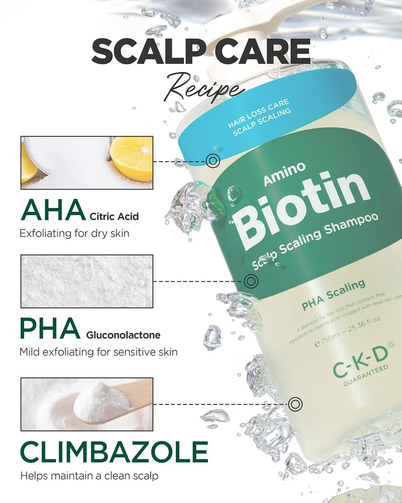 C-K-D Amino Biotin Scalp Scaling Shampoo 750 ml