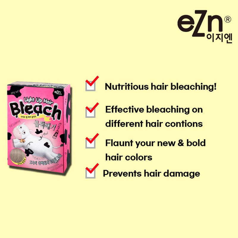 eZn Creamy Light up Hair Bleach, 30 g + 60 g