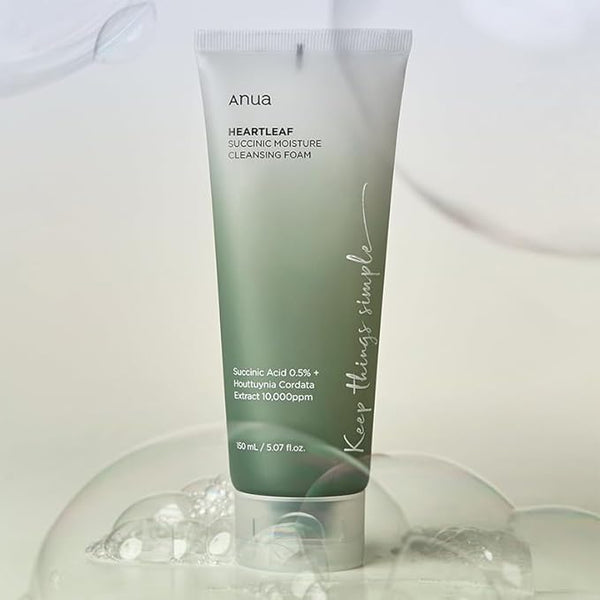 Anua HEARTLEAF SUCCINIC MOISTURE CLEANSING FOAM 150ml