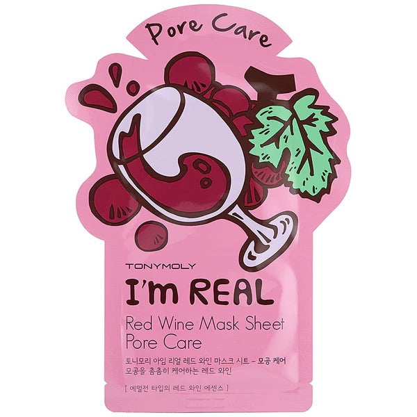 Tonymoly I'm REAL Red Wine Mask Sheet Pore Care