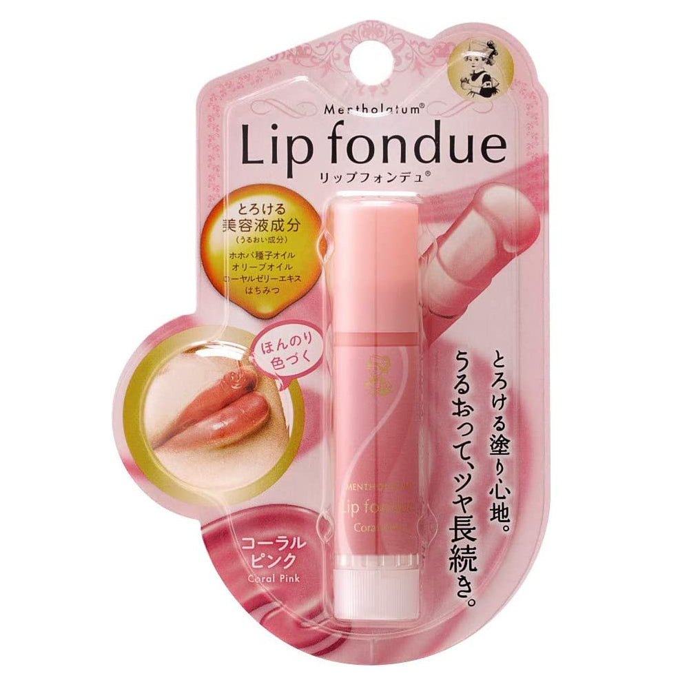 ROHTO Mentholatum Lip Fondue (4.2g) Coral Pink – Glowy Skin Albania