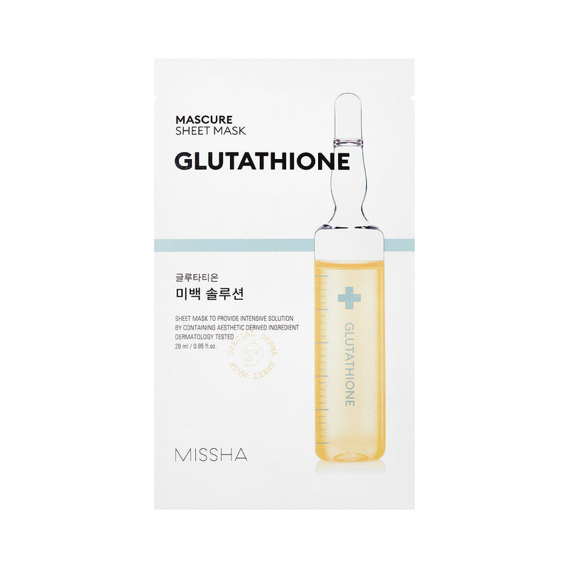Missha MASCURE Glutathione SHEET MASK 1pc